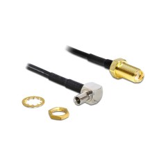 DeLOCK 145cm Black Antenna Adapter - High-Quality Signal for Optimal Performance